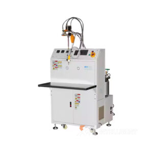SEMI AUTOMATIC DOUBLE LIQUID GLUE FILLING MACHINE